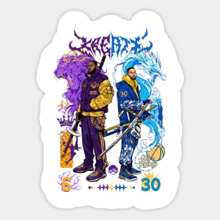 KREATE King Lion vs Splash Dragon Sticker